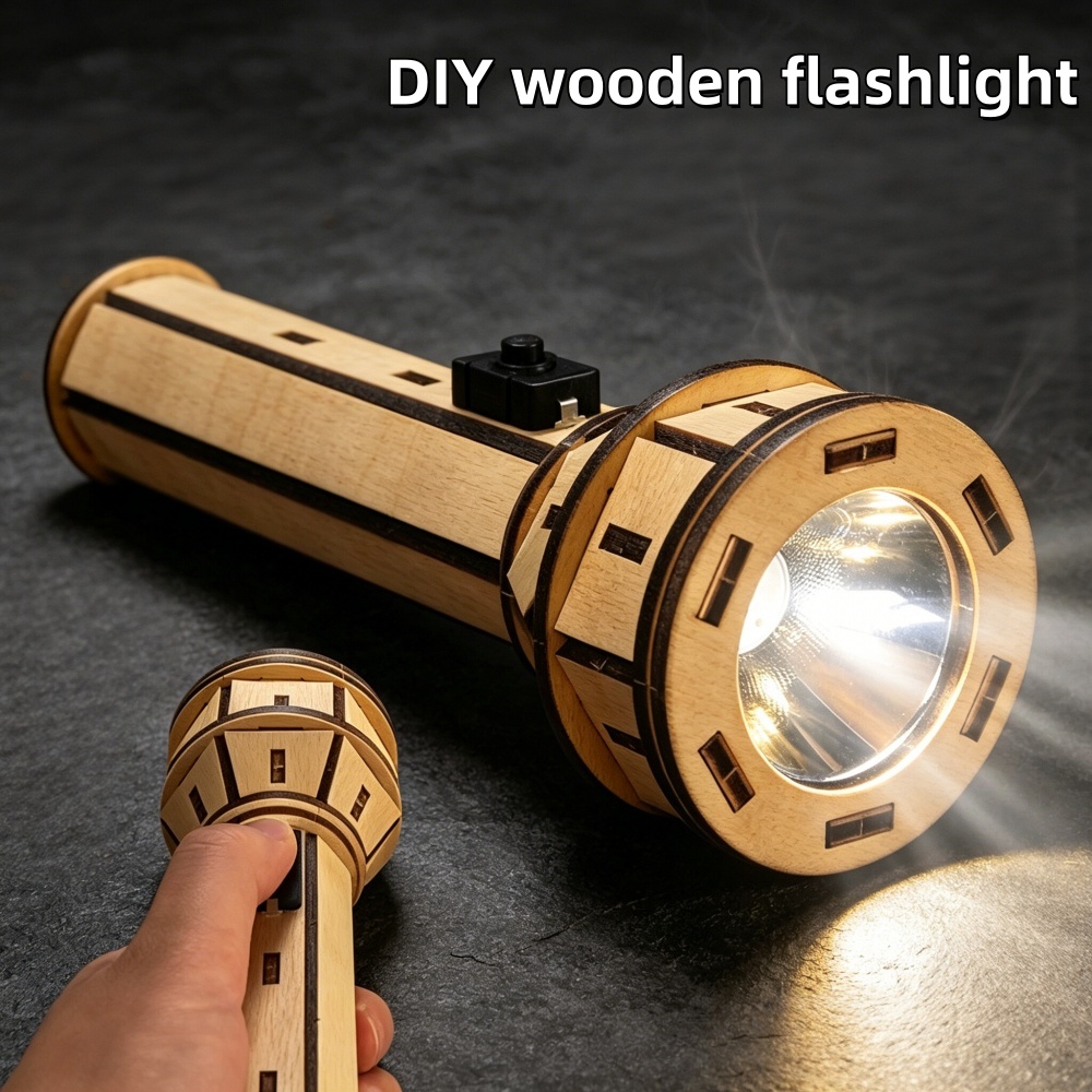Science Project Diy - Kit de Rompecabezas de Linterna de