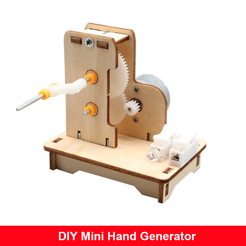 Mini generador de mano DIY, Ki - Science Project Diy reseña y precio